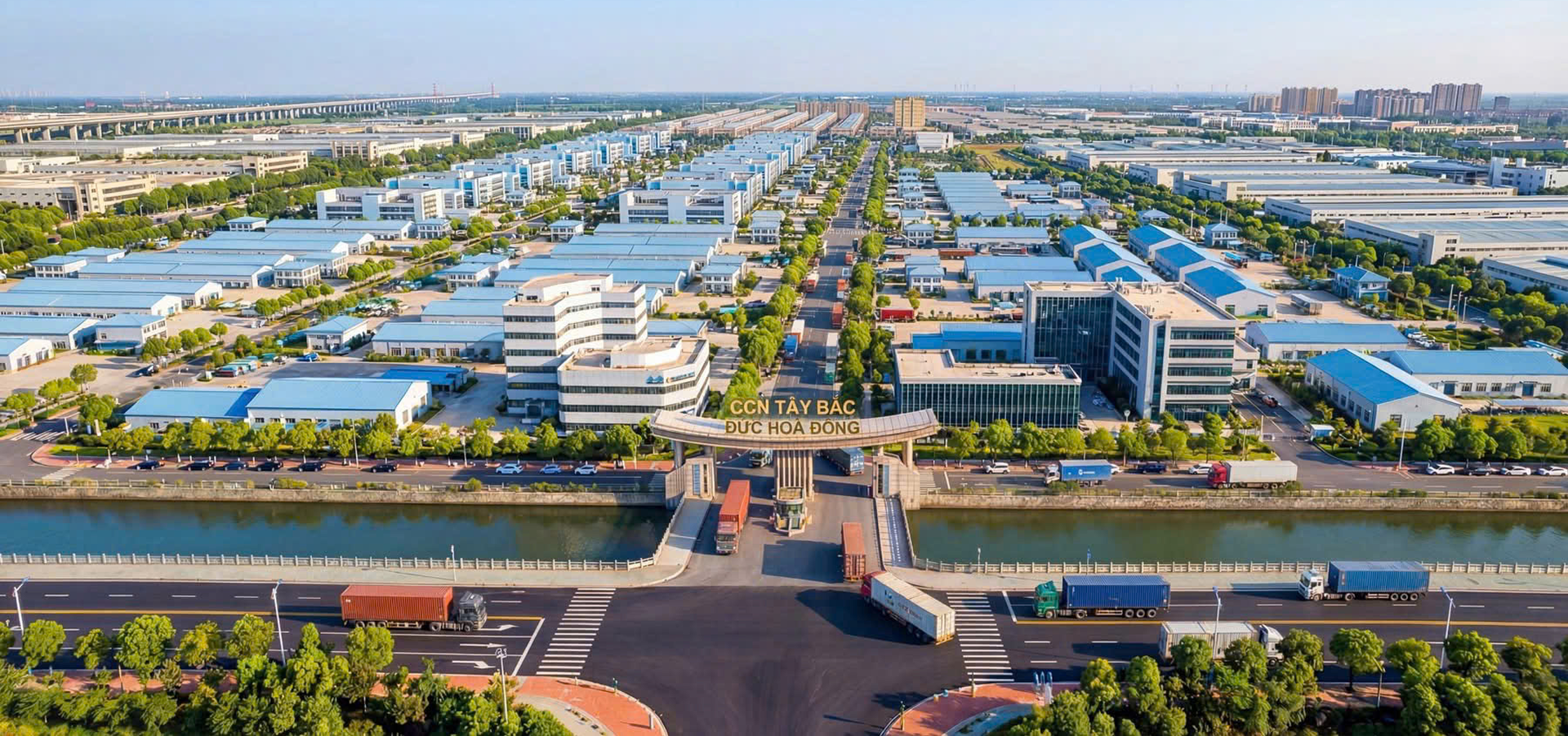 Nhà Xưởng KCN 1 Phối cảnh Cụm Công nghiệp Tây Bắc Đức Hòa Đông